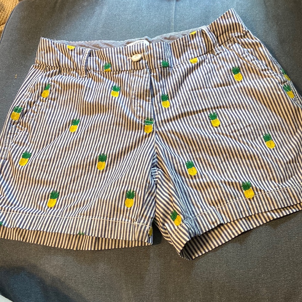 Crown and Ivy Pineapple Embroidered Shorts